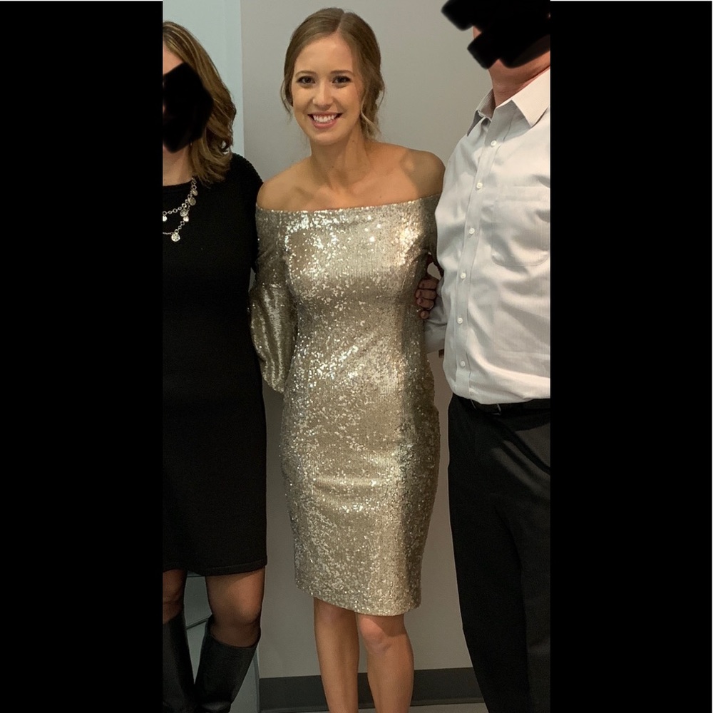 Gold Sequin Gown